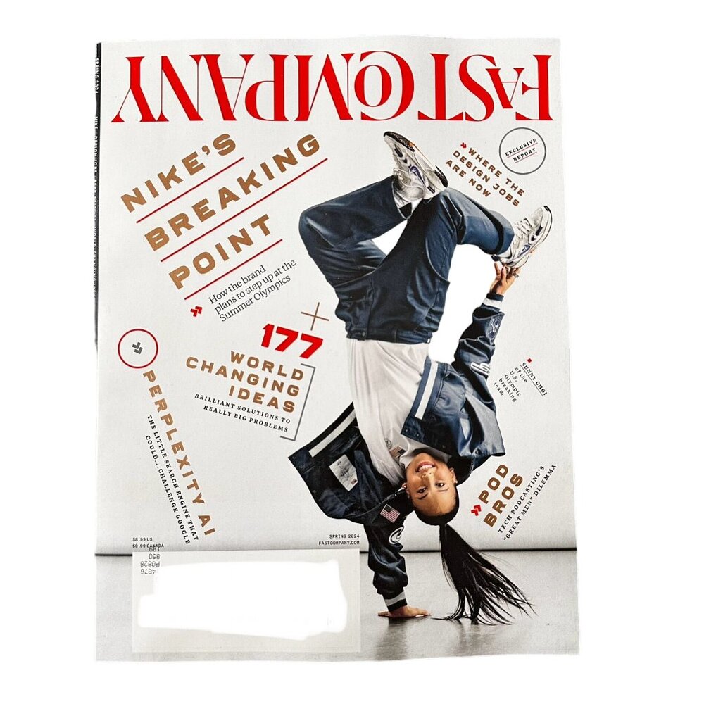 Fast Company Magazine Spring 2024 Nike's Breaking Point Perplexity AI